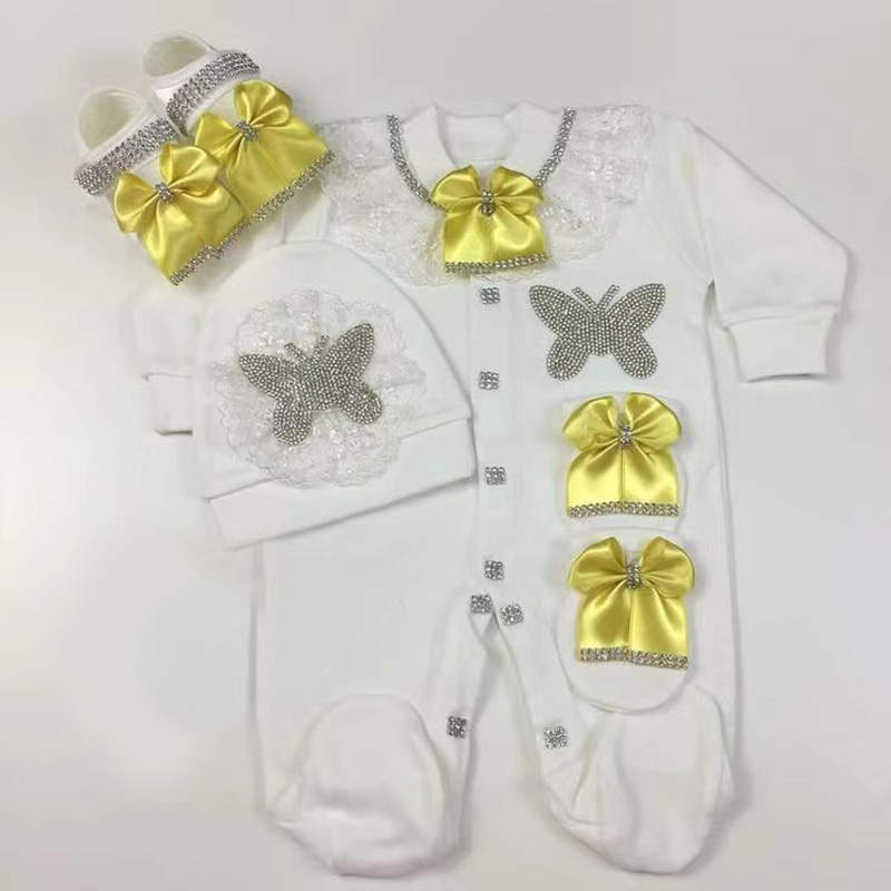 ชุดรอมเปอร์ต้อนรับกลับบ้าน 4 ช - Baby Clothing Name บทวิจารณ์และราคา
