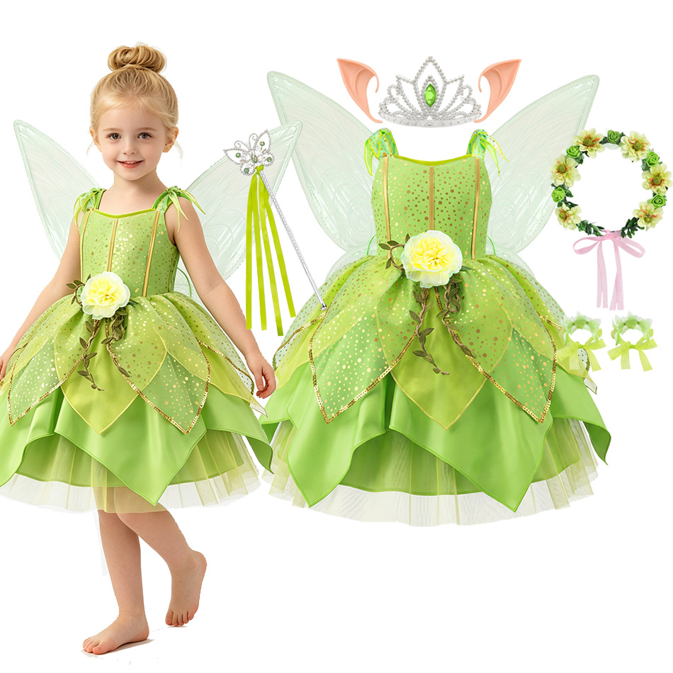 ชุดนางฟ้าดอกไม้สีเขียวสำหรับเด - Baby Clothing Europe บทวิจารณ์และราคา
