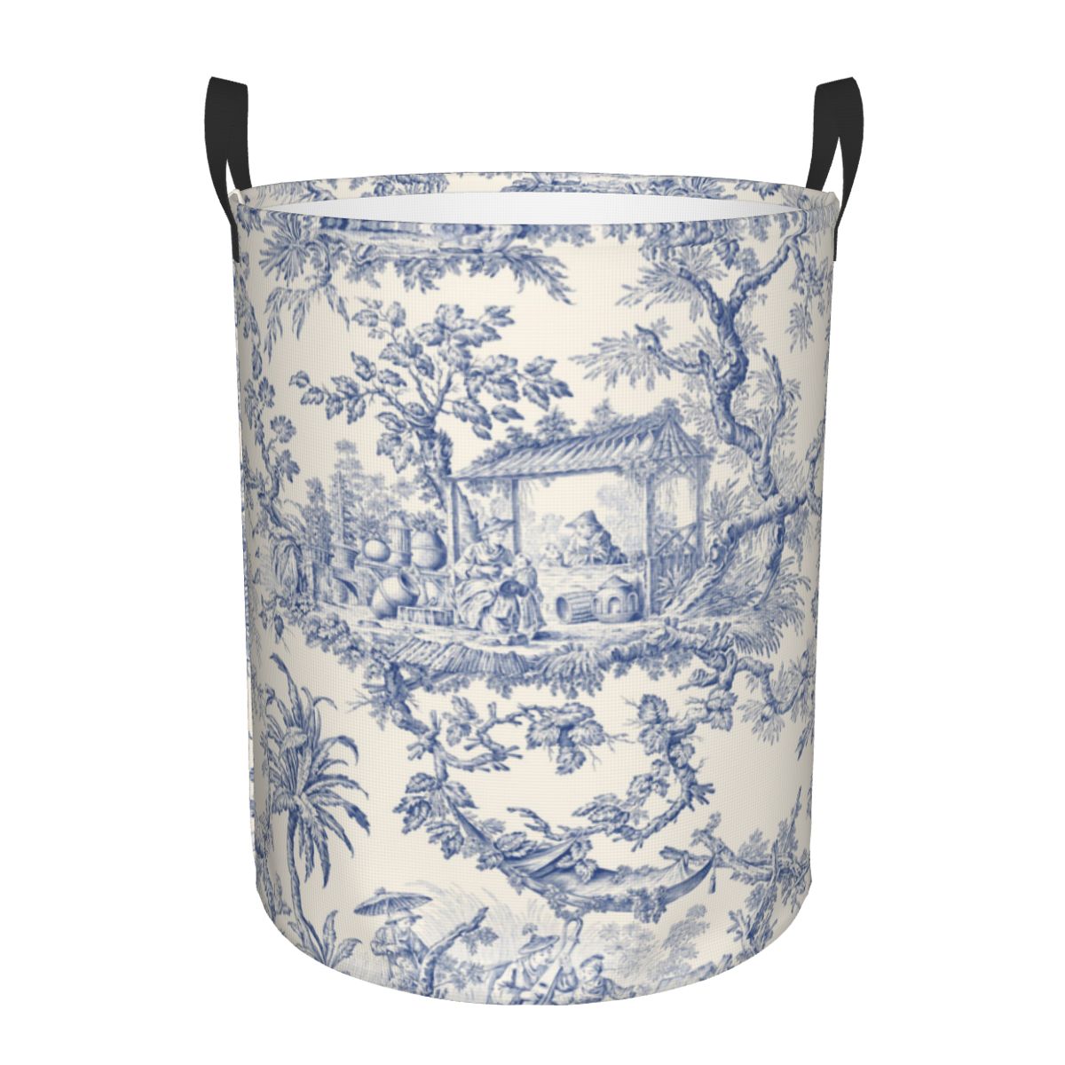 ตะกร้าซักผ้าลาย Toile de Jouy  - Baby Clothing Hamper บทวิจารณ์และราคา