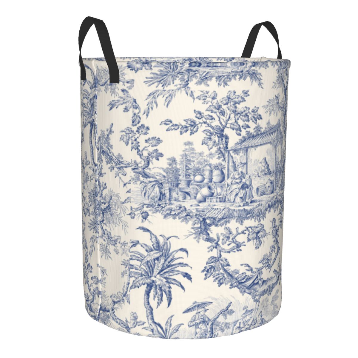 ตะกร้าซักผ้าลาย Toile de Jouy  - Baby Clothing Hamper บทวิจารณ์และราคา