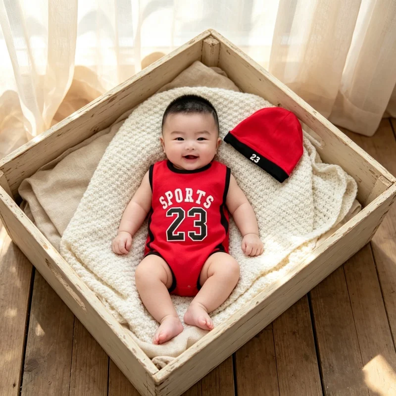 1 ชุดรอมเปอร์บาสเกตบอลเสื้อผ้า - Baby Clothing For Boys บทวิจารณ์และราคา