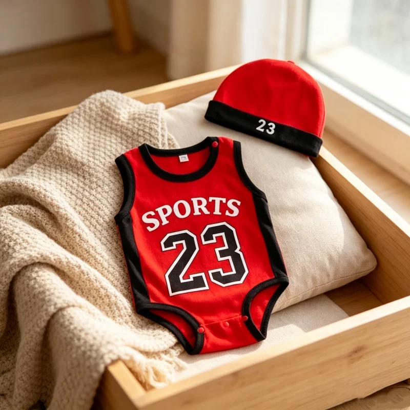 1 ชุดรอมเปอร์บาสเกตบอลเสื้อผ้า - Baby Clothing For Boys บทวิจารณ์และราคา