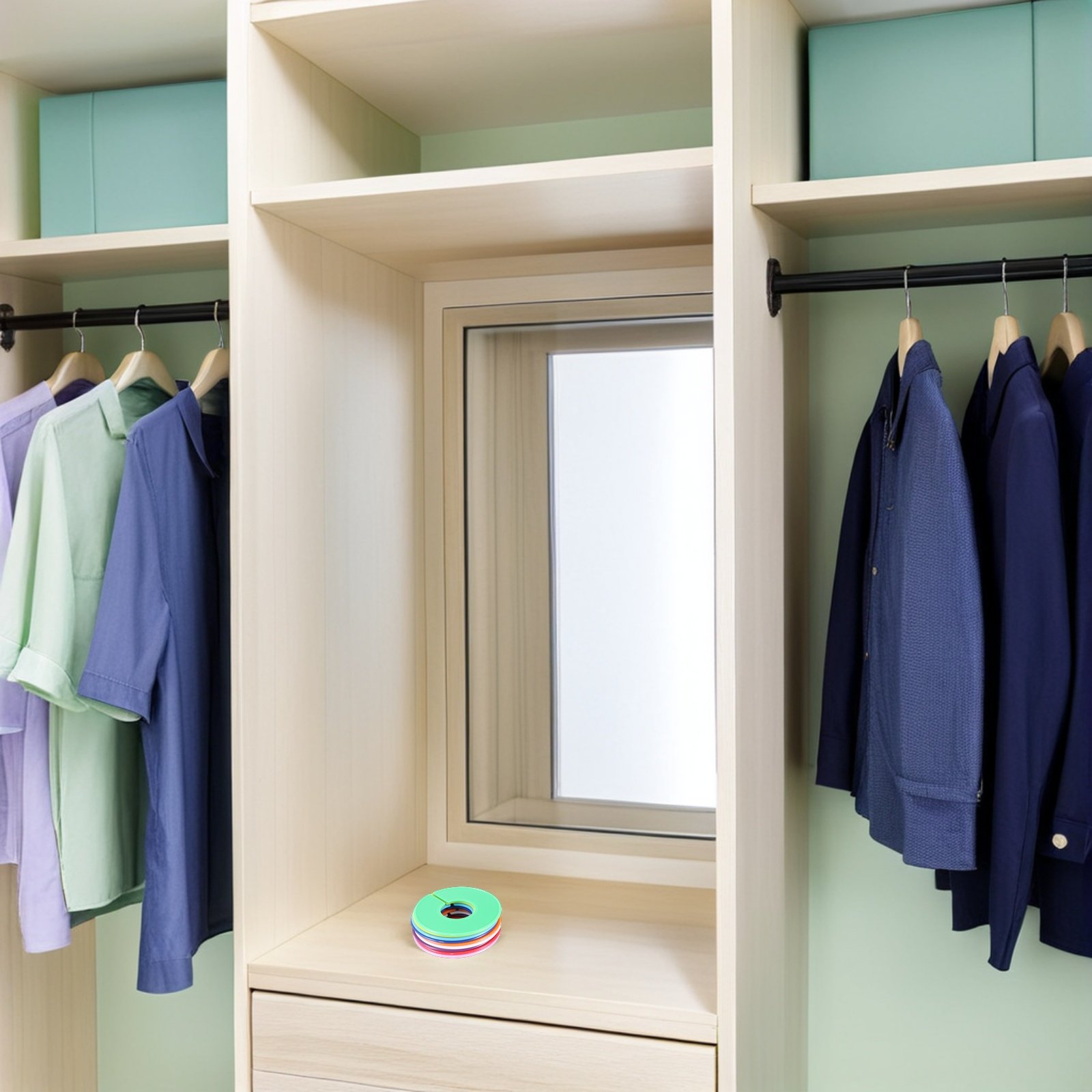 36 ชิ้น วงแหวนบอกขนาดเสื้อผ้า  - Baby Clothing Hanger Dividers บทวิจารณ์และราคา