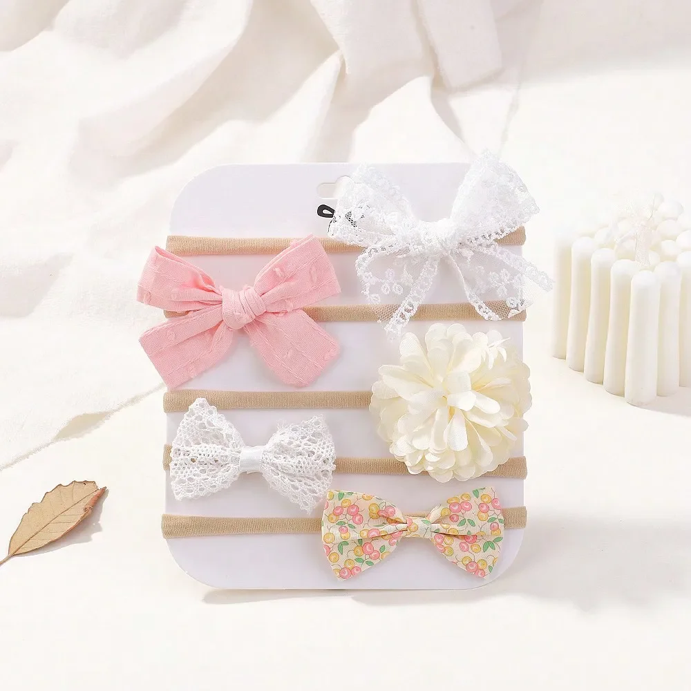 5 ชิ้น/เซ็ตเด็กแถบคาดศีรษะยืดห - Newborn Gift Set บทวิจารณ์และราคา