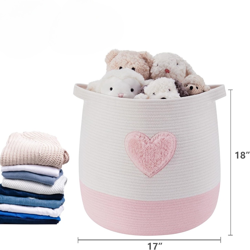 สีชมพูตะกร้าซักผ้า Hamper สําห - Baby Clothing Hamper บทวิจารณ์และราคา