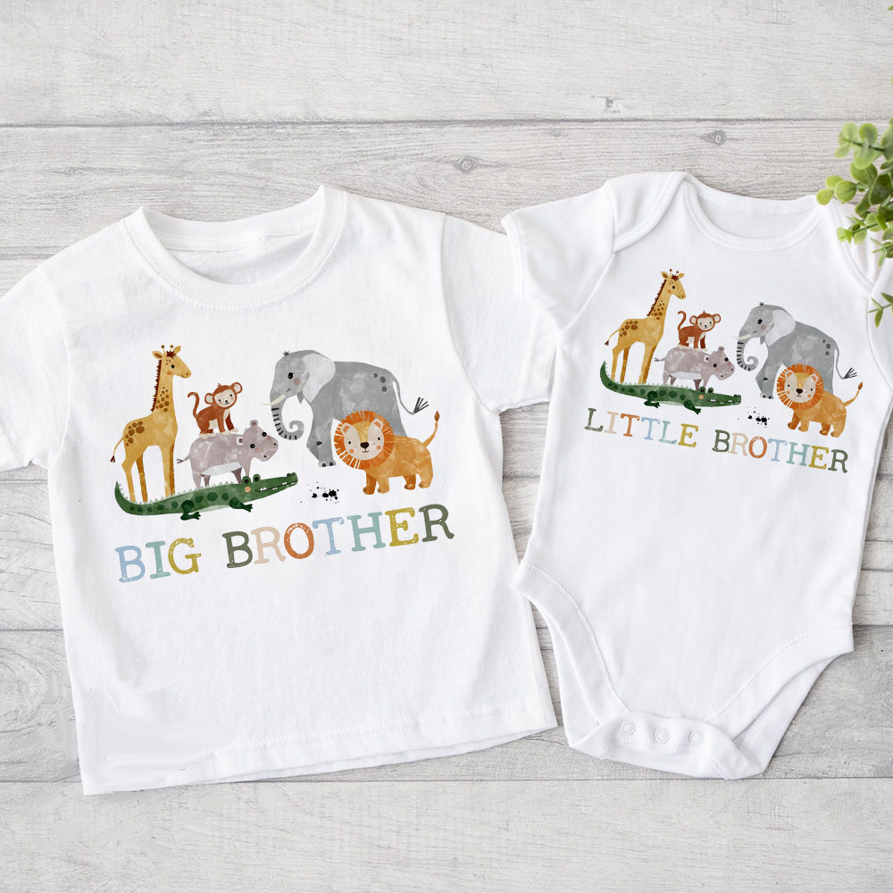 เสื้อคู่พี่ชายตัวเล็กเสื้อลายพ - Baby Xl บทวิจารณ์และราคา