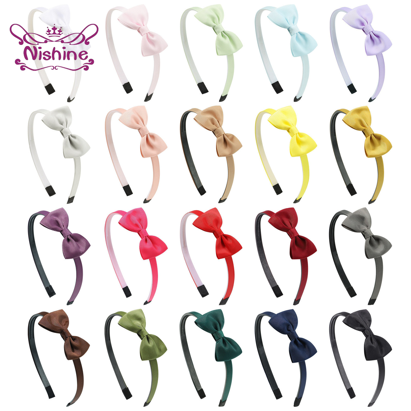 1ชิ้นที่คาดผมโบว์ริบบิ้นห่วงผม - Baby Clothing 1 Year Old บทวิจารณ์และราคา